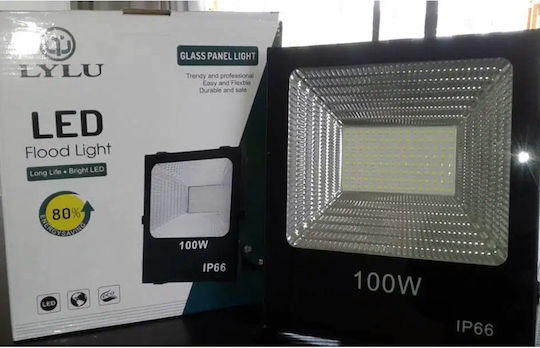 Wasserdicht LED Flutlicht 100W Kaltweiß 6500K IP66