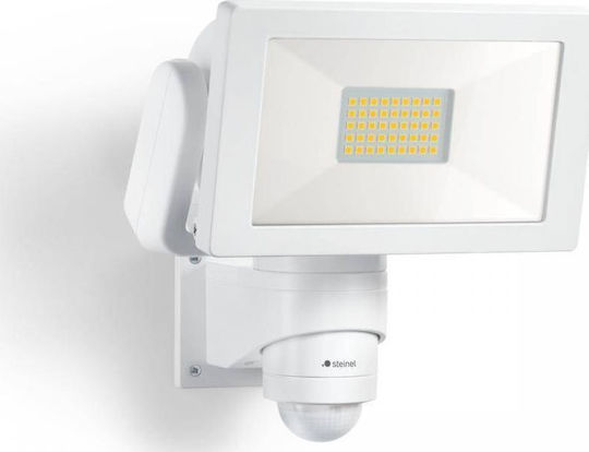 Steinel Waterproof LED Flood Light 29.5W Natural White 4000K with Motion Sensor IP44
