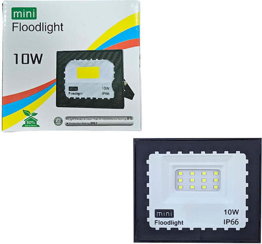 Floodlight Waterproof LED Floodlight 10W Natural White 4500K IP66