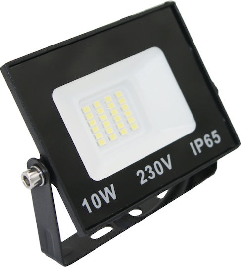 Adeleq Waterproof LED Floodlight 10W Natural White 4000K IP65