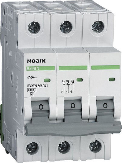 Noark Αυτόματη Ασφάλεια 16A Τριπολική AC 100053