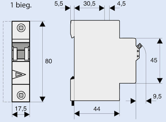 Eaton Αυτόματη Ασφάλεια 4A Μονοπολική AC 278553
