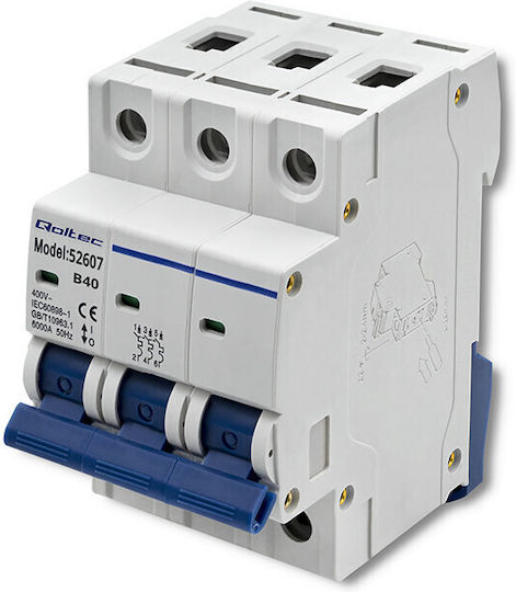 Qoltec Αυτόματη Ασφάλεια 40A Τριπολική AC 52607