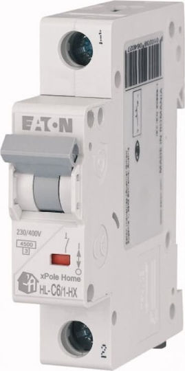 Eaton Automatic Circuit Breaker 6A Single-pole AC 194828