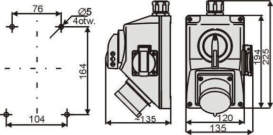 Elektromet Индустриален щепсел 971643