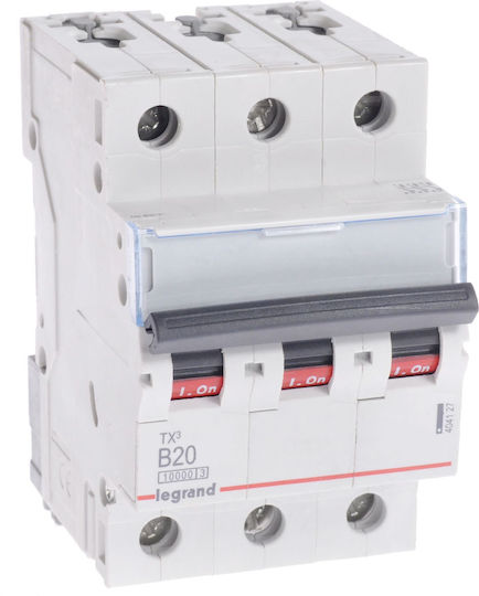 Legrand Αυτόματη Ασφάλεια 20A Τριπολική AC 404127