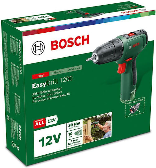 Bosch Easy Drill 1200 Δραπανοκατσάβιδο Μπαταρίας Solo 12V