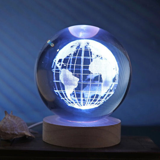 Total Gift Φωτιστικό LED Θερμό Λευκό Crystal Ball