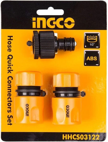 Ingco HHCS03122 Ταχυσύνδεσμος 3τμχ 13x13mm 3τμχ