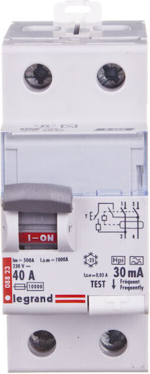 Legrand Phase Relays Leckage der Erde 40A Double Pole with Voltage 230V