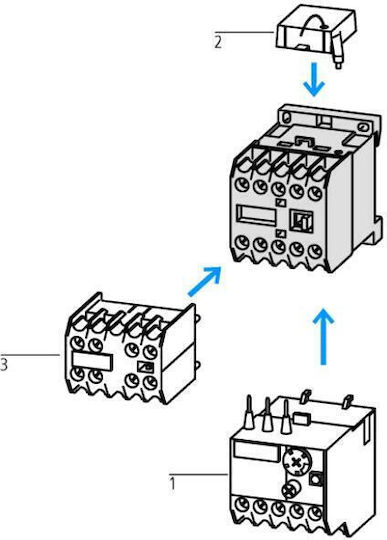 Eaton Ρελέ Ράγας Ισχύος 9A Τριπολικό με Τάση 220V