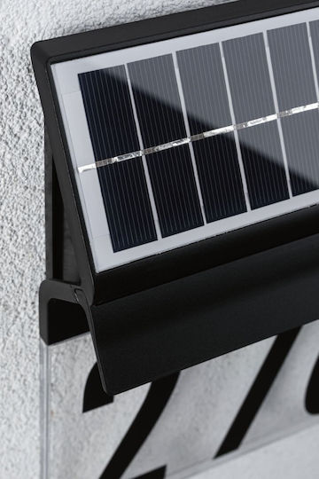 Paulmann Wandmontiert Solarleuchte Hausnummer 2W 14lm mit Warmes Weiß Licht 3000K IP44
