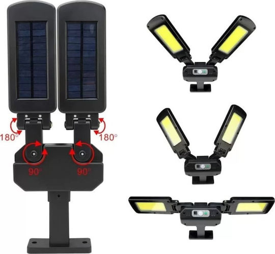 Maclean Energy Street Solar Light 5W 450lm Cold White 6500K with Motion Sensor and Remote Control IP54