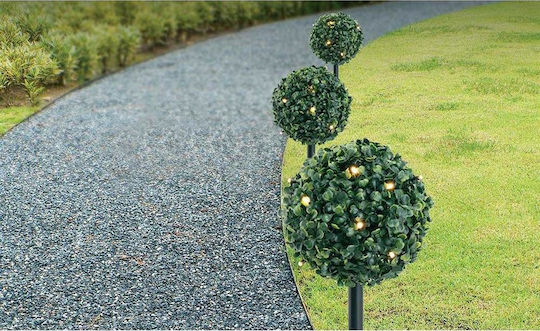 Saska Garden Set of 3 Stake Solar Lights Balls with Motion Sensor and Photocell IP44