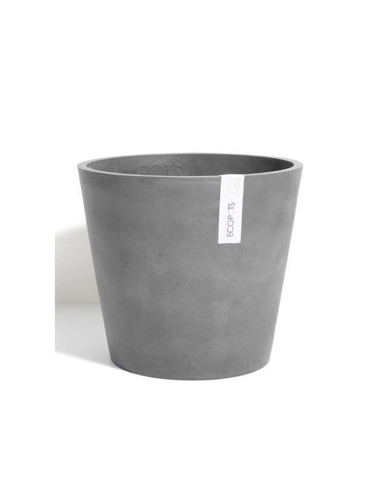 Ecopots Amsterdam Pot Plastic Charcoal 50x50x43.8cm.