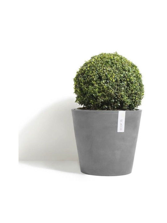 Ecopots Amsterdam Pot Plastic Charcoal 20x20x17.5cm.