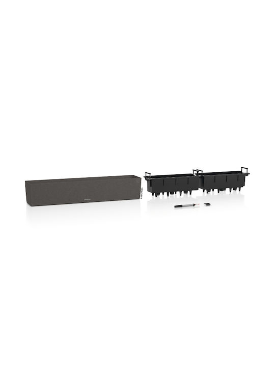 Lechuza Balconera Auto-udare Planter Box Plastic Întuneric 100x19x19cm.