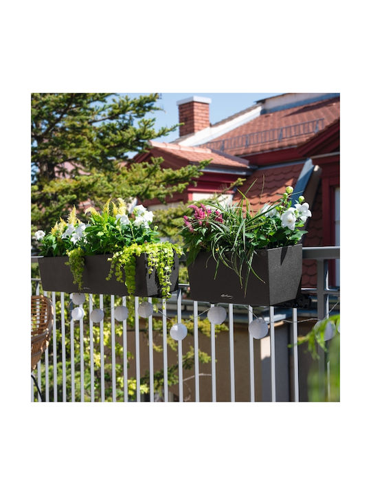 Lechuza Balconera Auto-udare Planter Box Plastic Întuneric 100x19x19cm.