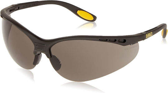 Dewalt Reinforcer Safety Glasses for Protection with Gray Lenses Tinted 1pcs