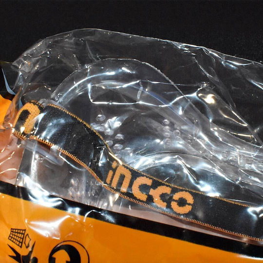 Ingco Γυαλιά / Μάσκα Εργασίας για Προστασία με Διάφανους Φακούς