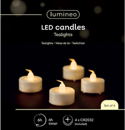 Kaemingk Διακοσμητικό Φωτιστικό LED Ρεσώ 4τμχ 3.6εκ.