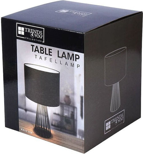 Koopman Dekorative Lampe mit Fassung für E27 Lampe Schwarz