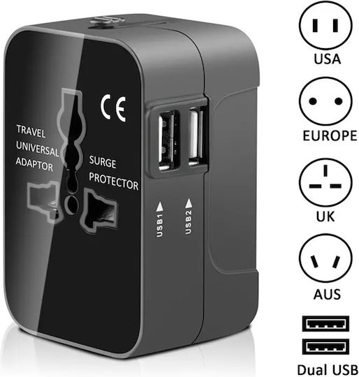 Techsuit Αντάπτορας Πρίζας σε Universal