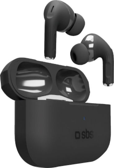 SBS Air Kab Max In ear Bluetooth хендсфри Слушалки с Кутийка за Зареждане Черен