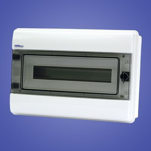 Elektro Plast Tablou electric Montat pe perete, Etanș, 1 Rând, 18 Elemente