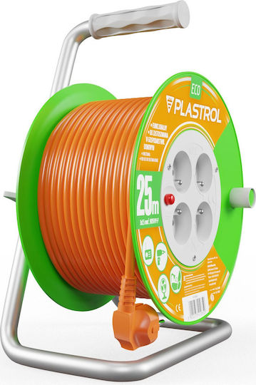 Plastrol Waterproof Extension Cable Cord 3 x 1.5mm²/25m Orange