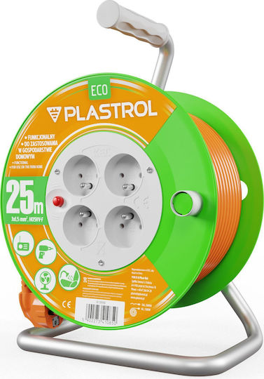 Plastrol Waterproof Extension Cable Cord 3 x 1.5mm²/25m Orange