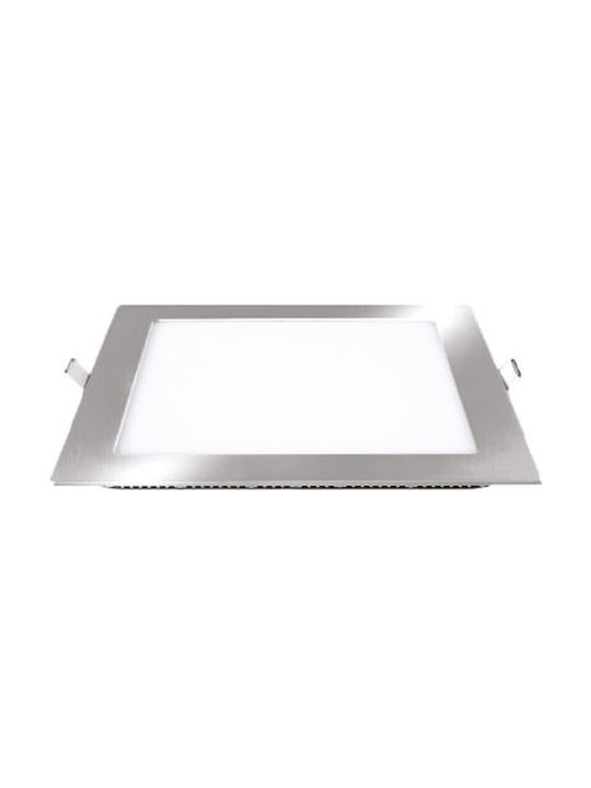 Stratus Light Pătrat Încastrat Panou LED Putere 18W cu Alb Cald Lumini