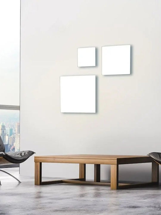 Paul Neuhaus Canvas Pătrat În aer liber Panou LED Putere 20W cu Bianco reglabil Lumini cu control de la distanță 29.5x29.5cm.