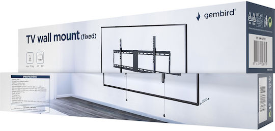 Gembird WM-90F-01 WM-90F-01 Wandhalterung für Fernseher bis 90" und 70kg