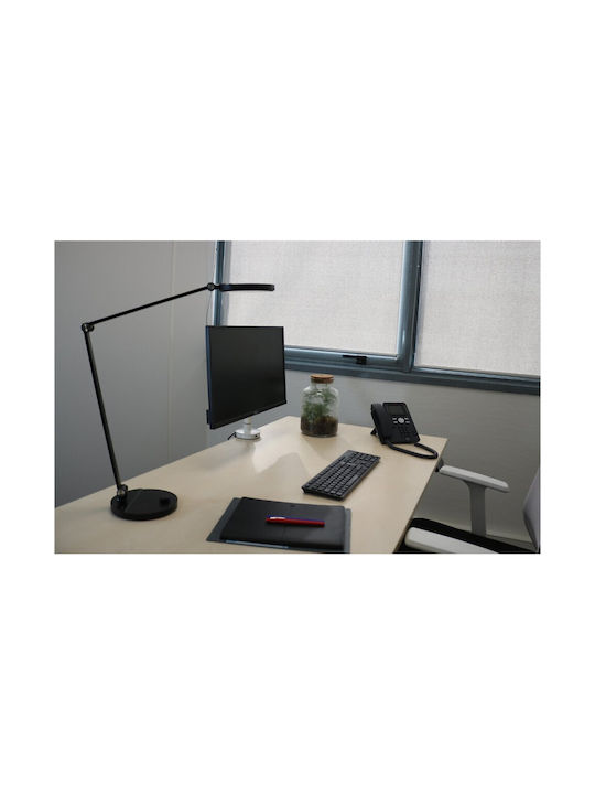 Unilux LED Office Lamp with Foldable Arm in Black Color