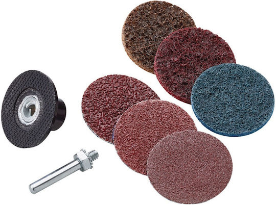 Maestro Rol-506 Set mit 50mm Schleifbasis und 6 Schleifscheiben Achse 6mm