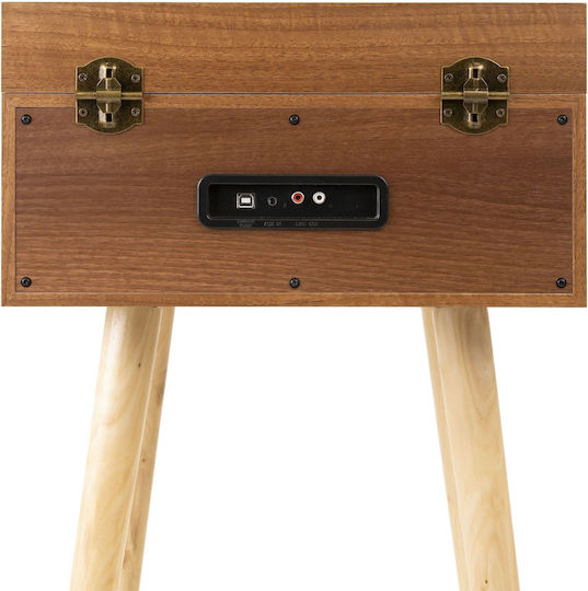 Audizio Fremont 102.197 Βαλιτσάκι Πικάπ με Προενίσχυση και Ενσωματωμένα Ηχεία Καφέ