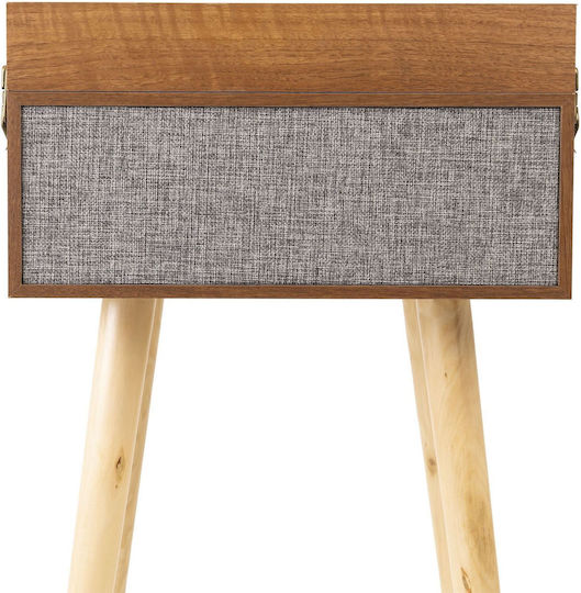 Audizio Fremont 102.197 Βαλιτσάκι Πικάπ με Προενίσχυση και Ενσωματωμένα Ηχεία Καφέ