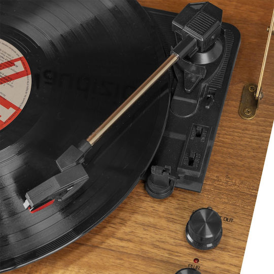 Audizio Fremont 102.197 Βαλιτσάκι Πικάπ με Προενίσχυση και Ενσωματωμένα Ηχεία Καφέ