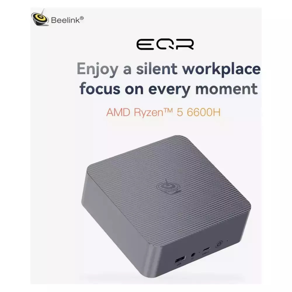 Beelink EQR6-D5 Mini PC (Ryzen 5 6600H/16GB DDR5/500GB SSD/W11 Pro