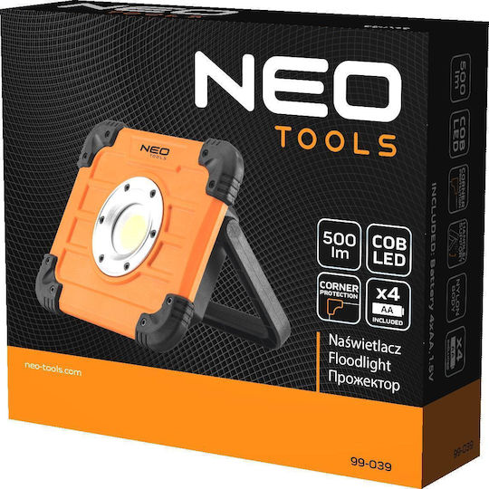 Neo Tools Προβολέας Εργασίας Μπαταρίας LED με Φωτεινότητα έως 500lm