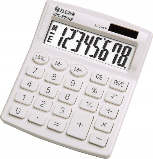 Eleven Liquids Calculator in White Color 1pcs