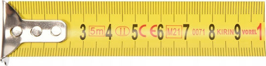 Vorel Μετροταινία με Αυτόματη Επαναφορά 25mm x 5m