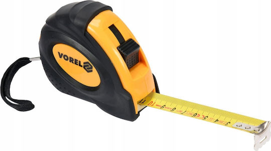 Vorel Μετροταινία με Αυτόματη Επαναφορά 25mm x 5m