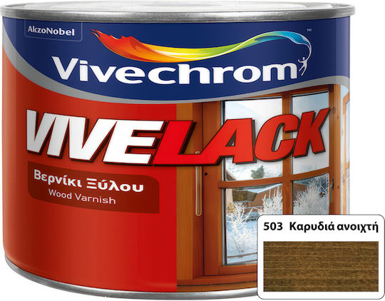 Vivechrom Vivelack Βερνίκι Επιφάνειας Διαλύτου 503 Καρυδιά Γυαλιστερό 200ml