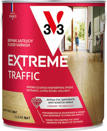 V33 Extreme Traffic Βερνίκι Επιφάνειας Νερού Άχρωμο Ματ 2.5lt