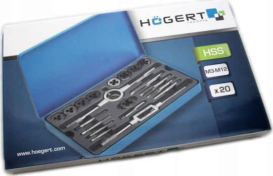 Högert Technik HT3B580 Σετ Κολαούζα & Φιλιέρες HSS 20τμχ