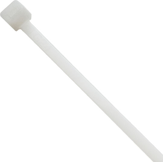 Benman Δεματικά Καλωδίων Πλαστικά 370mmx7.6mm σε Λευκό χρώμα (100τμχ) (70778)