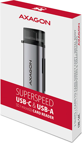 Axagon Card Reader USB 2.0 Type-C για SD