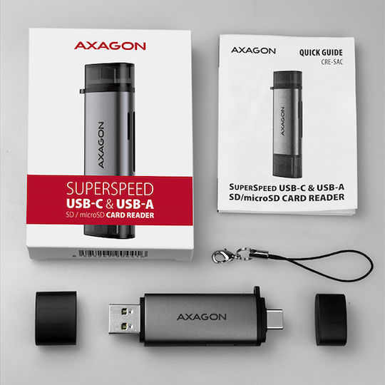 Axagon Card Reader USB 2.0 Type-C για SD